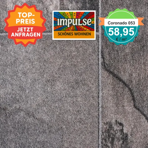 Alt-Text: Farb- und Strukturmuster von Girloon Coronado 053 – strapazierfähiger Objektvelours